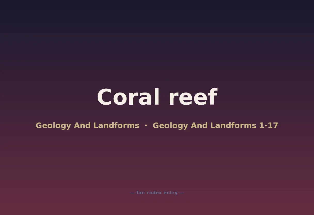 Coral reef